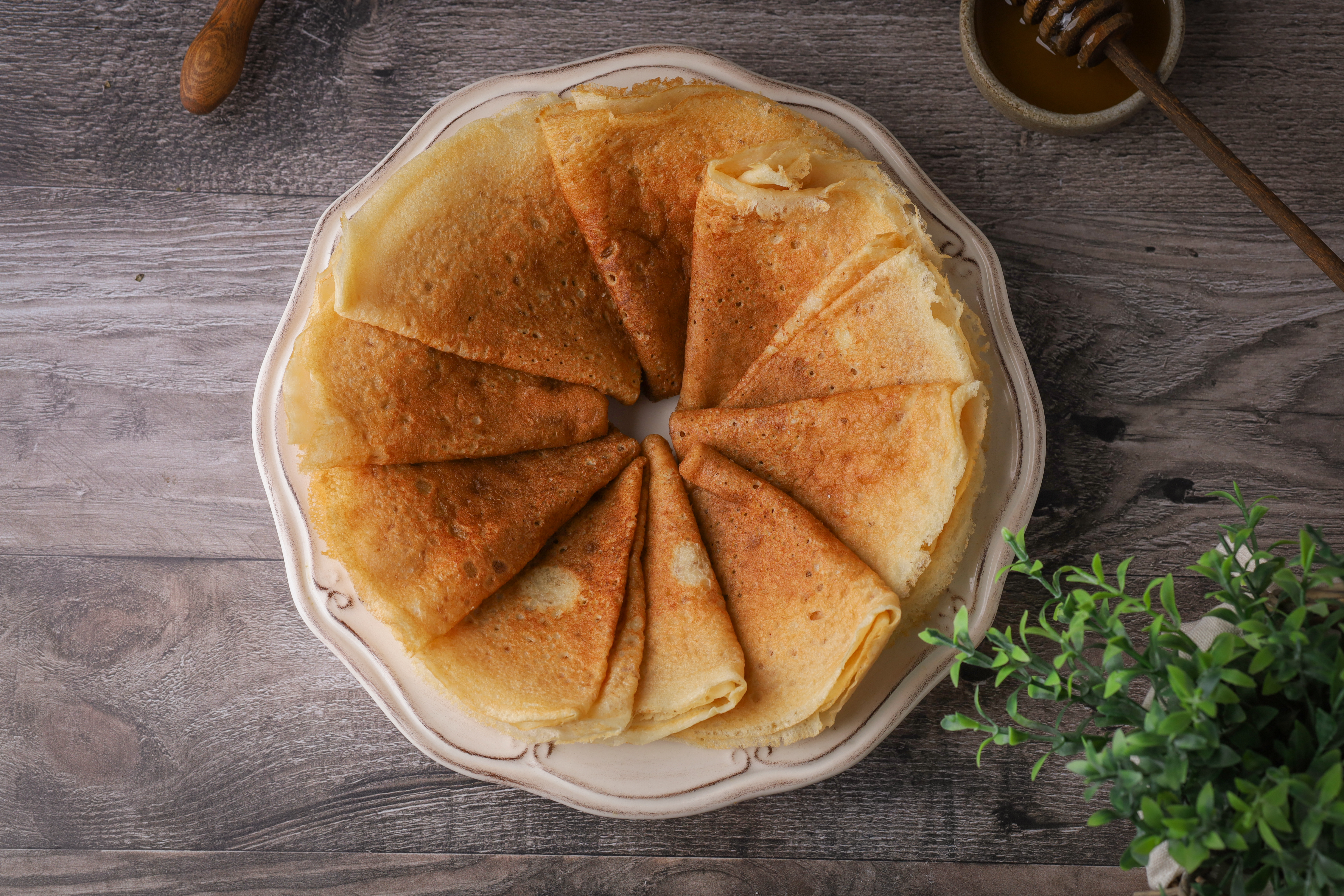 Блины на коровьем молоке